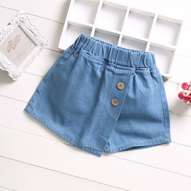 New Summer Kids Short Denim Shorts For Girls Fashion Girl Short Princess Jeans Children Pants Girls Shorts Flower Girls Clothing3120 He Qiyong unisex