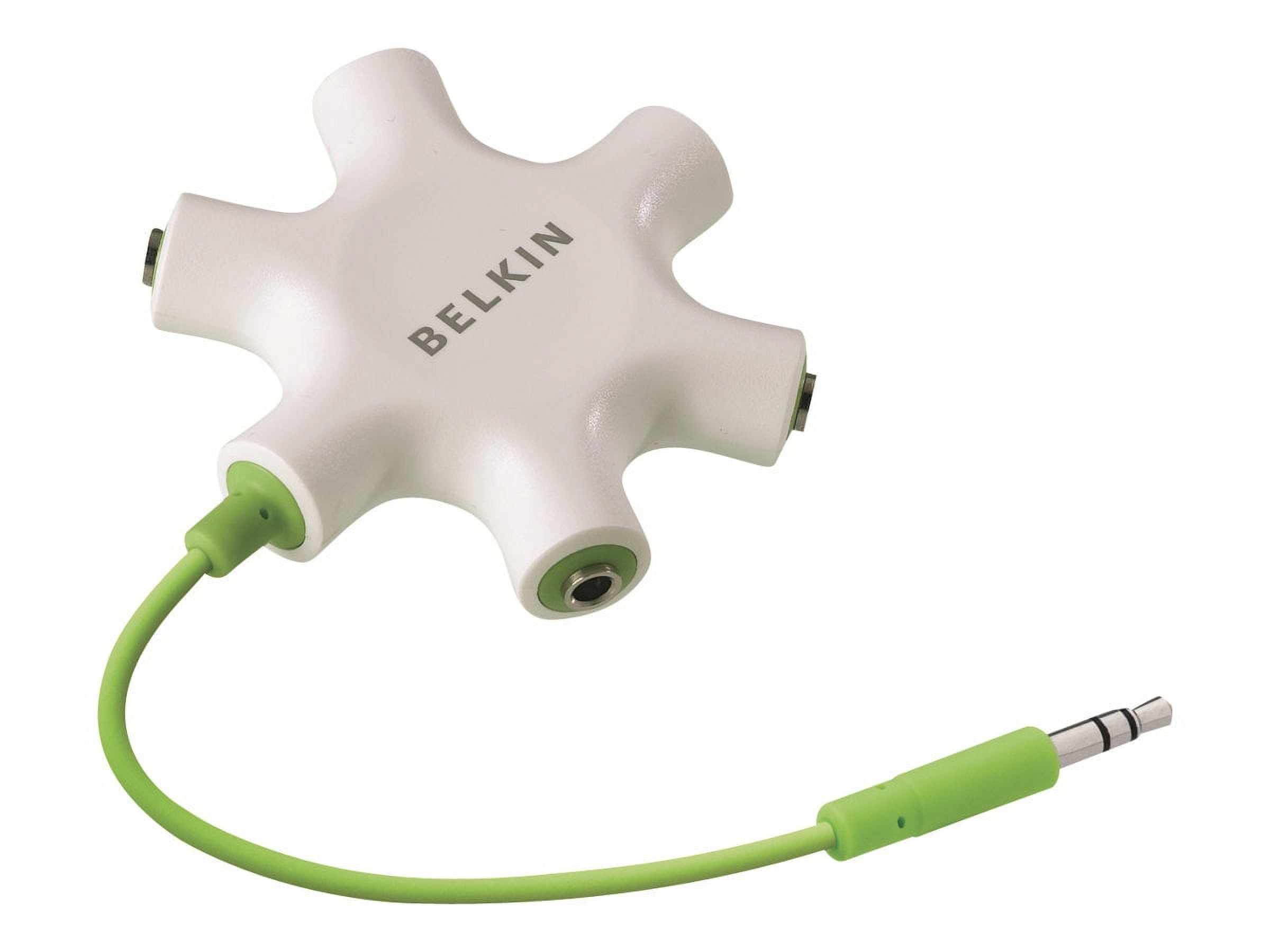 Belkin Rockstar 5-Jack Multi Headphone Audio Splitter (Black) - Headphone  Splitter Designed To Connect Up To 5 Devices For Classrooms, Audio Mixing 
