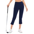 thumbnail image 4 of Women's Petite/Regular/TallCropped Yoga Dress Pants Capris Stretchy Work Ankle Pant, 4 of 6