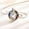 thumbnail image 4 of Collar con colgante de fénix y joyas de cristal de colores para mujeres y niñas, regalos de joyería, 4 of 9