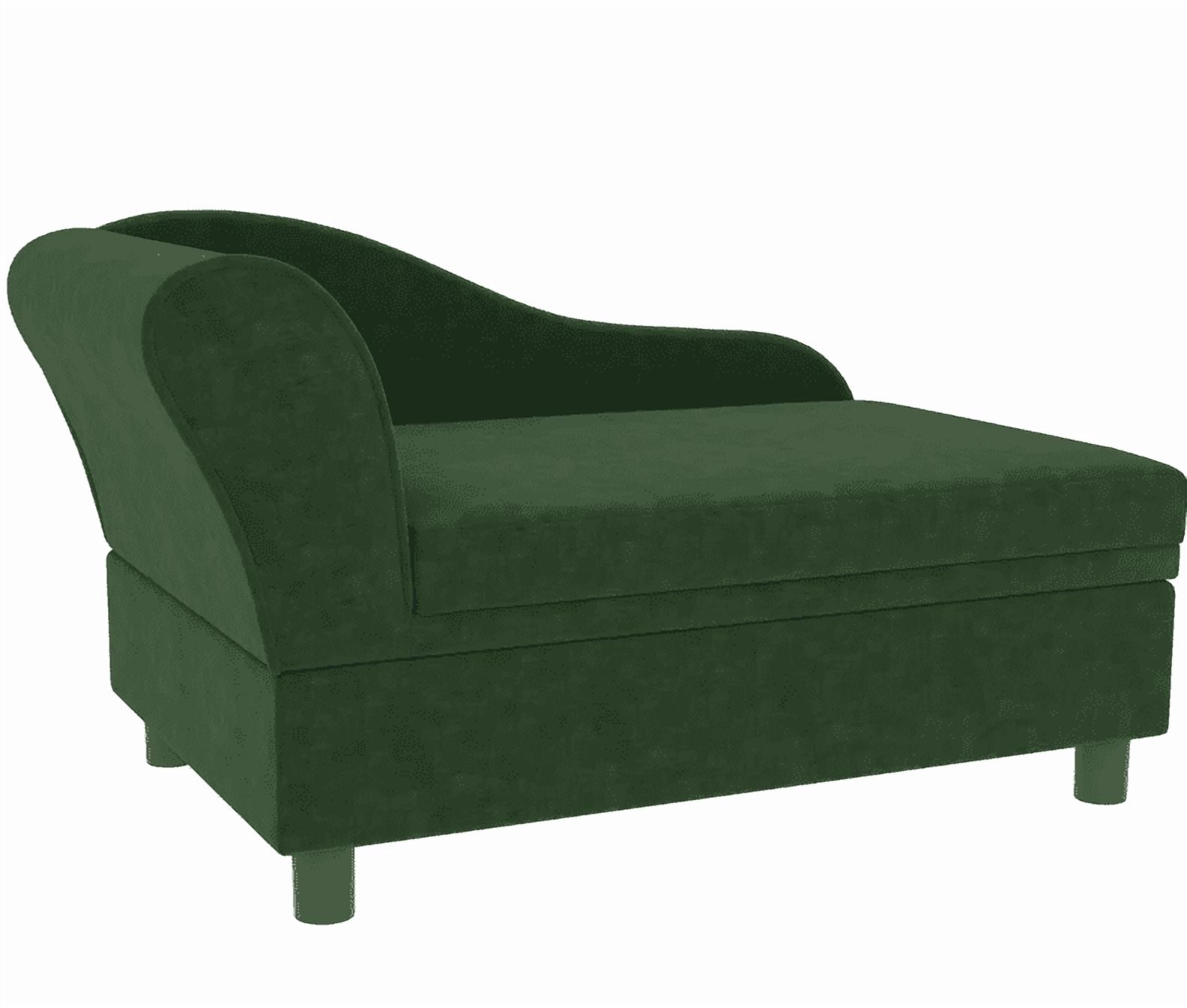 Pet Sofa Bed Couch with Storage with Soft Cushion, Green
