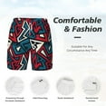 thumbnail image 6 of Picia Geometric Elements pattern Mens Swim Trunks with Compression Liner Stretch Beach Shorts Quick Dry with Zipper Pockets No-Chafing Board Shorts-3X-Large, 6 of 9