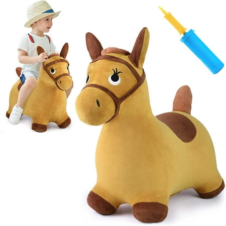 Bouncy Pals Yellow Hopping Horse, Outdoor Ride on Bouncy Animal Play Toys, Inflatable Hopper Plush Covered W/ Pump, Activitie Gift for 18 Months 2 3 4 5 Year Old Kids Toddlers Boys Girls | Walmart Canada Bouncy Pals Yellow Hopping Horse, Outdoor Ride on Bouncy Animal Play Toys, Inflatable Hopper Plush Covered W/ Pump, Activitie Gift for 18 Months 2 3 4 5 Year Old Kids Toddlers Boys Girls | Walmart Canada