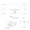 thumbnail image 4 of MesaSe Mini Imprimante 200 Dpi Sans Fil Compatible Bluetooth Impresora BT4.0 (Blanc), 4 of 10