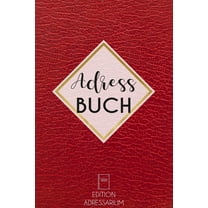 Adressbuch Leder rot: Kontaktbuch A5 zum eintragen von Anschriften und Telefonnummern - Telefonbuch Register - imitative Lederoptik (Paperback)