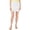 Ultra White, variant on Riley & Rae Womens Sia Ribbed Short Mini Pull On Skirt Rich Black XS
