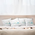 thumbnail image 3 of Ambesonne Dragonfly Throw Pillow Cover 4 Pack, Waterlily Nature Lake, 24", Apple Green Pale Blue, 3 of 6