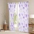 thumbnail image 3 of Manfei Dreamy Plum Bowknot Black Out Curtains for Girls, Fairy Tale Princess Curtains Pack of 2 (42x63 Each), Kawaii Cute Cartoon Bedroom Curtains, Window Curtains Bedroom Decor, 3 of 6