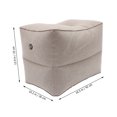 thumbnail image 3 of 1 Set Inflatable Travel Foot Rest Pillow Kids Airplane Bed Adjustable Height Leg Pillow with Pouch, 3 of 8