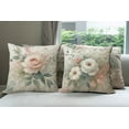 thumbnail image 3 of Ambesonne Floral Throw Pillow Cover 4 Pack, Rustic Pure Floral Bohemia, 20", Pale Sepia Multicolor, 3 of 4