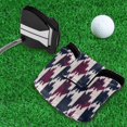 thumbnail image 5 of Haosy Pied De Poule Pattern Golf Mallet Putter Cover Strong Magnetic Leather Golf Club Headcover Closure, 5 of 7