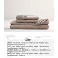 thumbnail image 3 of Simple Solid Color Bed Set, Bed Sheet, Bed Hat, Pillowcase Combination, Soft And Skin-friendly Bedding-week, 3 of 4