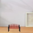 thumbnail image 2 of HEALEEP 2Pcs Small Park Bench Model Black ABS Vintage Style Decor for Office Display, 2 of 8