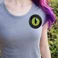 thumbnail image 2 of Cat Green Eye Pinback Button Pin, 2 of 4