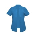 thumbnail image 4 of MPWEGNP Blazers for Women Women's Autumn Solid Color Short Sleeved Loose Casual Suit Jacket Blazer Jackets for Women Blue2 M, 4 of 6
