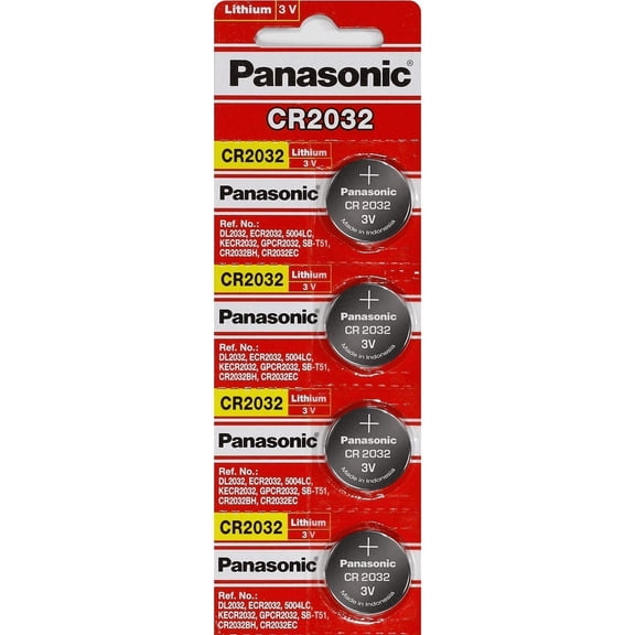 Panasonic CR2032 Lithium Coin Cell Battery (4 Pack)