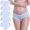Blue, variant on Tejiojio Maternity/Labor/Nursing Clothing Clearance Women's Low Waist Seamless V-Shaped Solid Color Briefs Maternity Panties