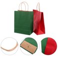 thumbnail image 5 of Howish Paper Candy Bag Xmas Gift Bags Red/Green with Twine Handle Kraft Paper (24pcs)(10.63"X8.19"X4.21"), 5 of 9