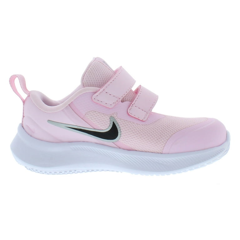3 Color: Ac 4, Baby Shoes Star Size Pink/Black/White Nike Runner Girls