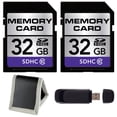 thumbnail image 1 of 32GB SDHC Class 10 Memory Card + SD Card USB Reader + Memory Card Wallet Bundle (2-Pack), 1 of 3