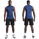 BUYJYA Men's Workout Clothes 3-Pack - Athletic Shorts & Shirt Set For Basketball, Running, Gym