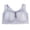 Gray, variant on IROINNID Full-Figure Bras For Women Solid Plus Size Sports Extra-Elastic Breathable Lace Trim Underwear