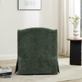 thumbnail image 6 of Comfort Pointe Ludlow Ivy Green Polyester Fabric Skirted Swivel Accent Chair, 6 of 13