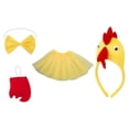 thumbnail image 1 of 4 piezas de diadema de disfraz de pollo para mascarada, carnaval, Acción de Gracias Amarillo, 1 of 8