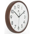 thumbnail image 4 of Infinity Instruments 12" Walnut Finish 12 inch Wall Clock, 4 of 6