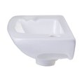 thumbnail image 1 of Lavabo de baño de porcelana blanco pequeño montado en la pared AB103 de la marca ALFI ALFI brand AB103, 1 of 2