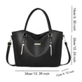 thumbnail image 4 of Stylago Women's Soft Leather Tote Bag Top Handle Satchel Purses Ladies Work Shopping Handbags Large Capacity Shoulder Bags Brown, 4 of 4