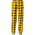 thumbnail image 6 of womens pajamas Pants Christmas Checkered Stretch Casual Loose Comfy Pants Sleep Bottom fashion Wide Leg Pants Plaid Pajama Bottoms Yellow M, 6 of 6