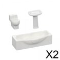 thumbnail image 1 of Muñeca Ducha Bañera Fregadero,Bañera Fregadero Casa de juguete Aseo Modelo Accesorios,Casa de muñecas mini baño modelo juguete educativo,Baño miniatura del retrete de la simulación, 1 of 8