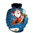 thumbnail image 1 of Sudaderas con capucha Navidad Santa Claus sudaderas con estampado 3d hombres mujeres con capucha de gran tamaño Sudadera con capucha moda niños pulóver sudaderas chándal, 1 of 4