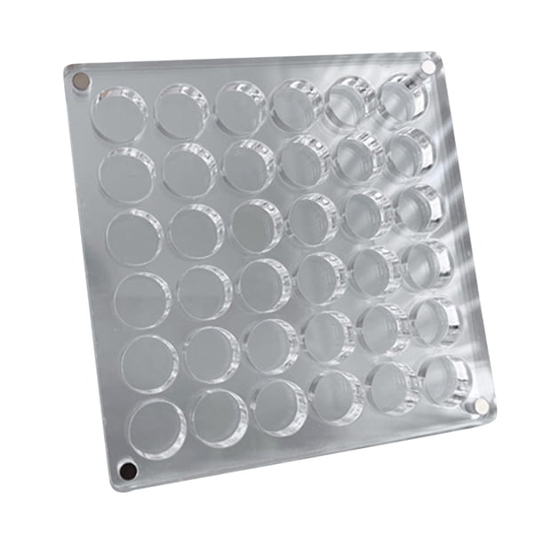 Vitrina transparente de concha marina, caja organizadora acrílica de concha marina para joyería de uñas con cuentas