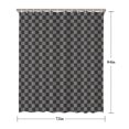 thumbnail image 5 of Gray and Black Checkerboard Pattern Shower Curtain 72"x84" ,Bathroom Decorative Shower Curtains Set with 12 Hooks,Modern Waterproof Washable Shower Curtain, 5 of 6