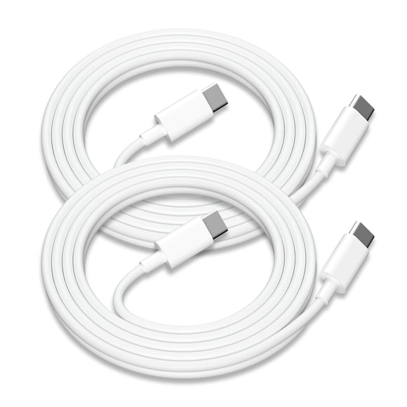Cable de carga BSTOEM USB-C a USB-C de 0,9 m, 60 W, paquete de 2