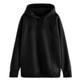 thumbnail image 7 of Womens Casual Tops Women's Solid Sweatshirt Women's Casual Long Sleeve Hooded Sweatshirt Solid Color Pullover Fashion Hoodie For Daily Wear Comfortable Loungewear, 7 of 7