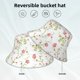 thumbnail image 2 of Fotbe Roses Flowers Sombrero Tipo Pescador con Estampado – Sombrero de Sol de Algodón de Moda para Playa, Golf, Pesca, 2 of 6