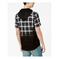 thumbnail image 2 of AMERICAN RAG Mens Black Hooded Casual Button Down M, 2 of 2
