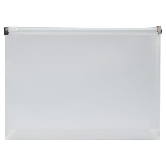 JAM Paper Plastic Envelopes with Zip Closure, Small, 4 1/2 x 6 1/2, Clear, 3/Pack
