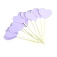 thumbnail image 1 of pitrice 30pcs Heart Shape Cake Toppers Insert Cards with Toothpick Cupcake Decorations - Paper - Light Purple, 1 of 9