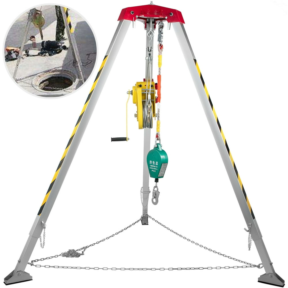 VEVOR Confined Space Tripod with 2600lbs Winch, Confined Space Kit 8