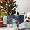 thumbnail image 6 of Elainilye Christmas Gift Bags Non-Woven Reusable Shopping Totes with Handles for Holiday Party Favors Gift Wrapping Packaging 5 Pack 10x13x7 Inches, 6 of 6