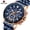 Rose Golden Blue, variant on Mens Watches Analog Quartz Chronograph Stainless Steel Watches for Men 30M Waterproof Men's Wrist Watches with Calendar Luxury Business Work Casual Watch Elegant Gifts