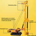 thumbnail image 6 of Precise Rotary Drilling Rig Crawler Excavator Model 1:64 Alloy for Showcase Toy, 6 of 9