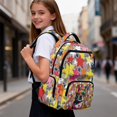 thumbnail image 6 of FKELYI Kids Backpack 17 Inch Spacious Schoolbag with Multi-Pockets for Elementary Student Camo Star Pug Dog Print School Bookbag Casual Daypack Boys Knapsack Rucksack, 6 of 7