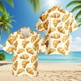 thumbnail image 2 of Netecom Croissant Hawaiian Shirt for Men, Food Lover Gifts, Button Down Summer Beach Short Sleeve, S-5XL, 2 of 6
