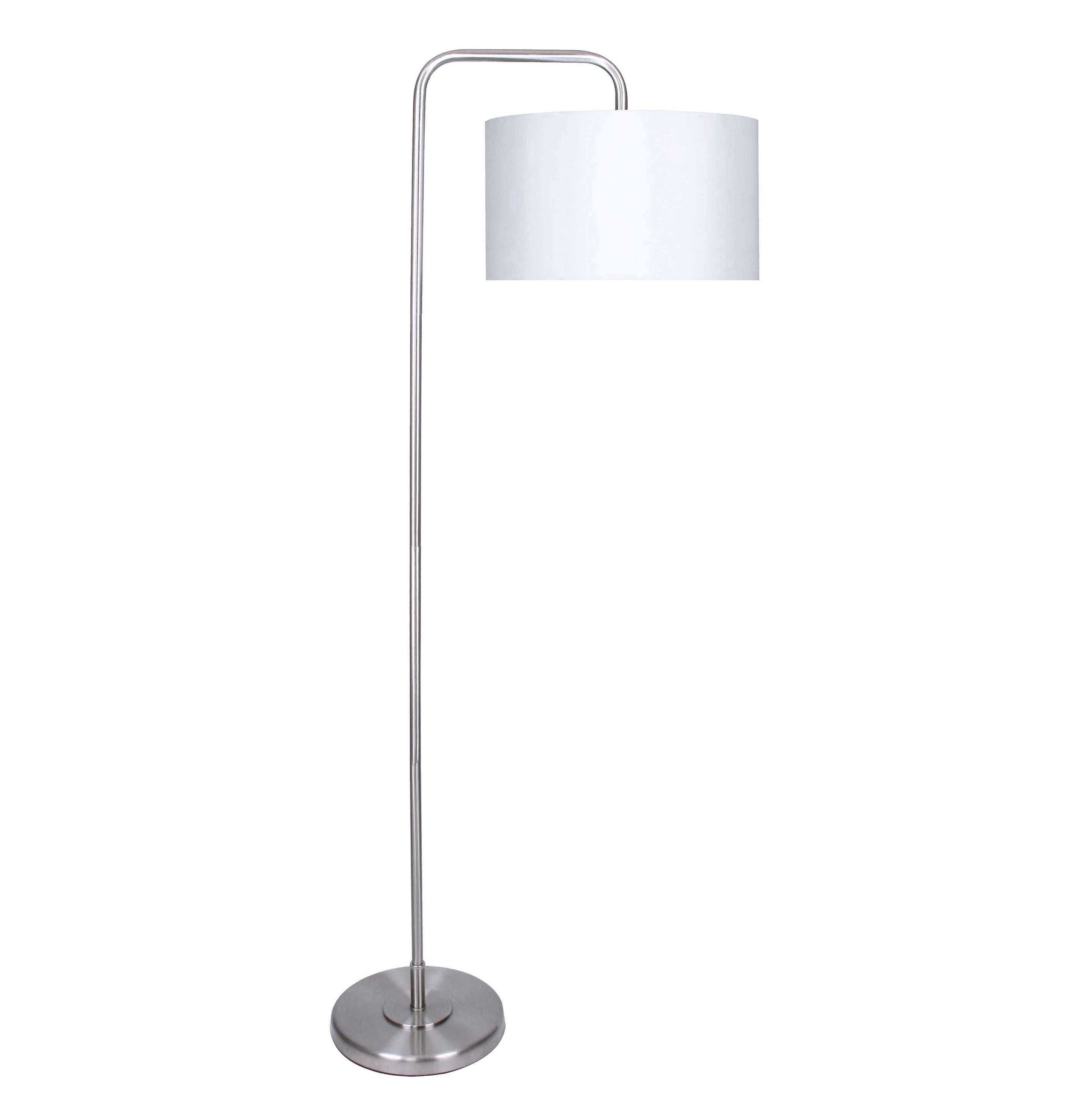 63.75" Brushed Nickel Finish Arc Floor Lamp
