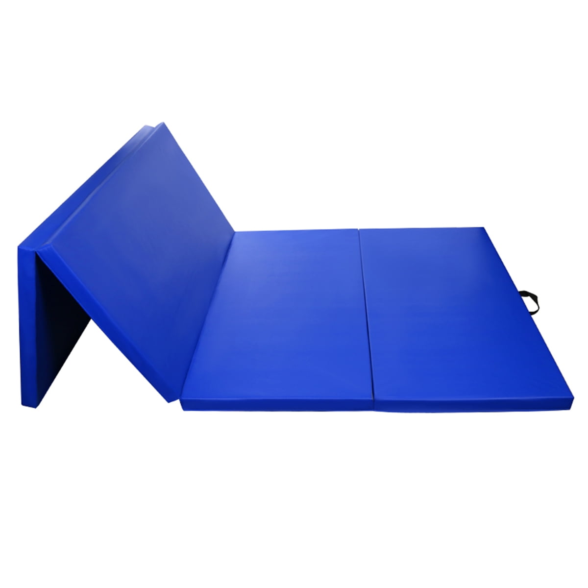 Geniqua Gymnastics Mat Folding Fitness Yoga Stretching Workout Tumble Mat Blue